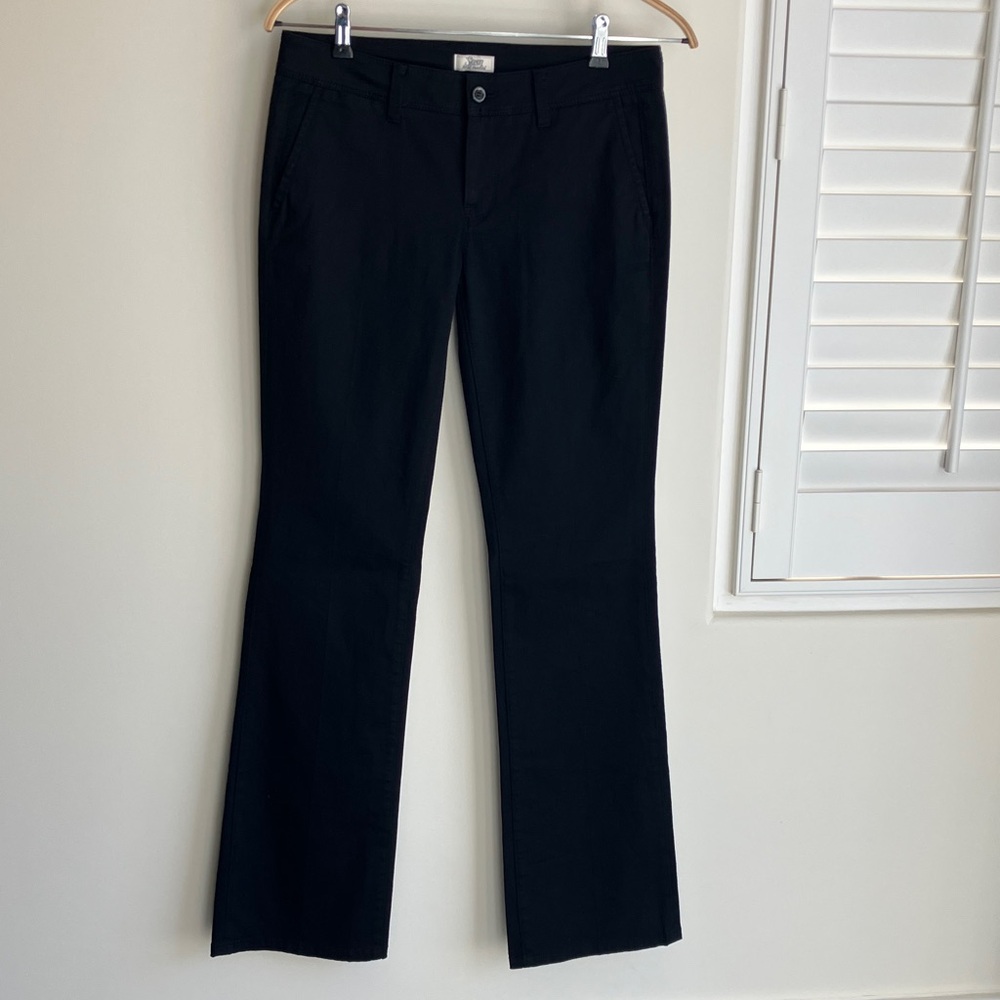 Seven For All Mankind Black Bootcut Cotton Chino Pants Women’s Size 29